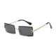 thumbnail image 4 of Gafas de sin borde de lentes de modernos para la playa de compras de viajes de viaje al aire libre Todo gris, 4 of 8