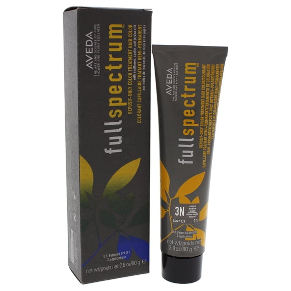 Full Spectrum Deposit-Only Treatment Hair Color 3N - Natural Medium Brown by Aveda for Unisex - 2.8