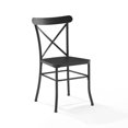 thumbnail image 2 of CROSLEY Astrid 2Pc Indoor/Outdoor Metal Dining Chair Set- 2 Chairs - Matte Black, 2 of 5