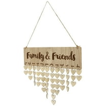 HOMEMAXS Birthday Wood Countdown Calendar Festival Birthday Hanging Calendar Decor