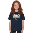 thumbnail image 4 of United States Navy Strong Anchor Logo Crewneck T Shirts Boy Girl Teen Brisco Brands XS, 4 of 6
