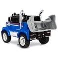 thumbnail image 4 of Costway 12V Licensed Freightliner Kids Ride On Truck Car RC w/ Dump Box & Lights Blue, 4 of 9
