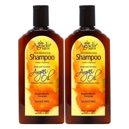 Agadir  Argan Oil 12.4-ounce Daily Moisturizing Shampoo (Pack of 2)