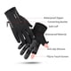thumbnail image 5 of Invierno Pantalla táctil Guantes cálidos A prueba de viento Guantes impermeables para correr Conducc CACAGOO Negro/XXL, 5 of 7