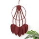 thumbnail image 3 of Tapiz de pared bohemio de macramé, cuerda tejida, atrapasueños, arte para decoración del hogar Vino rojo, 3 of 8