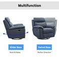 thumbnail image 4 of Electric Power Swivel Glider Rocker Recliner Chair with USB Charge Port - Blue, 4 of 4