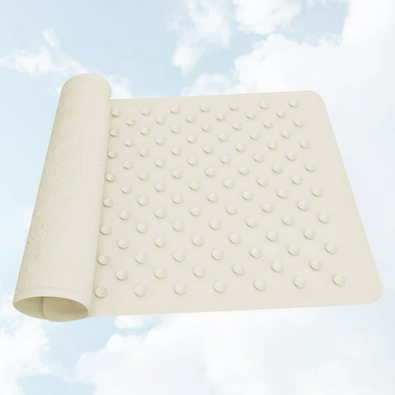 SHINYPASING Anti Skid Floor Mat Beige 1Pack 20.9x13.8in
