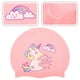 thumbnail image 2 of Swim Cap Cartoon Swim Cap Swimming Cap Girls Ears Protection Swimming Hat Silicone Hat, 2 of 2