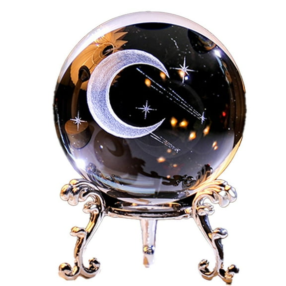 YLLSF Elegant for Crystal Ball with Metal Tray: Perfect Home Decoration Piece