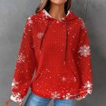 thumbnail image 2 of Ltctricy Plus Size Christmas Sweatshirt for Women Fall Fashion Cute Hoodies Pullover Tops Loose Long Sleeve Comfy Winter Shirts, 2 of 6