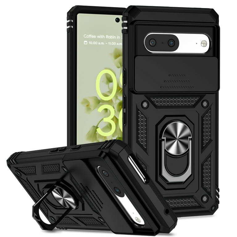 Kickstand Armor Dropproof PC TPU Shell Case with Magnetic Metal