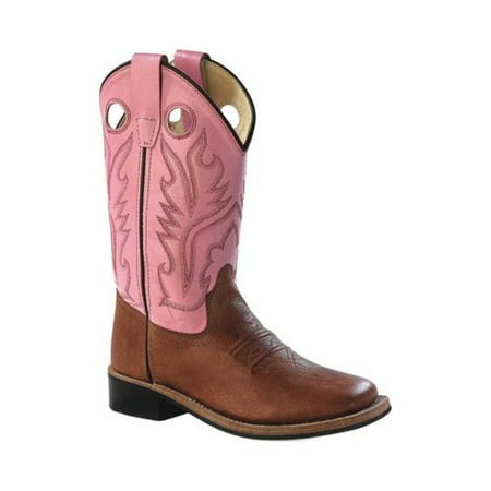 Children's Old West 9 Inch Broad Square Toe Cowboy Boot -