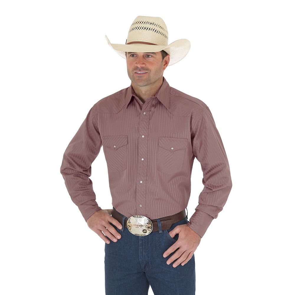 Wrangler - Wrangler Apparel Mens Poly/Cotton Sports Western Snap Shirt ...