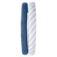 thumbnail image 3 of No Boundaries Printed Headband Set, 2-Piece, Blue, Women's, 3 of 3