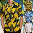 thumbnail image 1 of UVEASISHA Chemises Tropicales pour Hommes à Manches Courtes, Chemise Aloha pour Hommes à Manches Courtes Chemises Boutonnées Grandes Tailles Mode Chemise Imprimée de Vacances Chemises d'Été de Plage Rabais de 90 % Liquidation, 1 of 8