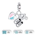 thumbnail image 7 of ROSIANNA 925 Sterling Silver Charm for Bracelets Women Silver Shoes Footprints Charm Necklace Pendant, 7 of 7