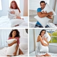 thumbnail image 3 of Pillow DreamyBlue Premium, espuma viscoelástica triturada, tamaño queen, 3 of 6