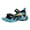a50-Black, variant on KPOPLK Toddler Girls Sandals with Ankle Strap - Open Toe Casual Summer Beach Shoes Size 13.5,Blue