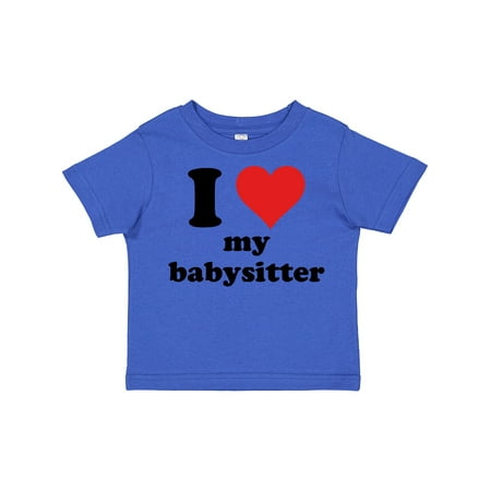 

Inktastic I Heart My Babysitter Gift Toddler Boy or Toddler Girl T-Shirt