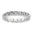thumbnail image 1 of Bague Fantaisie Empilable en Argent Sterling 925, 1 of 7