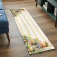 thumbnail image 4 of Kitchen Runner 2 x 6 Ft, Spring Flowers Non-Slip Residential Carpet, Country Botanical Budding Floral Pot Stripes Indoor Crawling Mats Runner Rugs for Living Room/Dining Room/Bedroom, 4 of 9