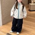 thumbnail image 5 of Xyant Girls Rain Jacket Boys Sportswear Water Resistant Hoodie Kids Toddler Lightweight Raincoats Windbreaker Outdoor (Grey,2-3 Years), 5 of 6