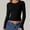 *Black, variant on Womens Long Sleeve Shirts ,Basic Compression Going Out Crop Tops ,Fall Fashion Y2K Clothes Black,Womens Plus XS