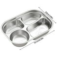 thumbnail image 3 of Stainless Steel 4-Section Kids Plate for Boys, Dishwasher Safe & Portable Toddler Dish with Patterns, Sturdy Meal Tray, 3 of 8