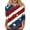 White #167, variant on 4th of July Womens Shirts 3/4 Sleeve Tshirts Loose USA Flag Print Pullover USA 250th Anniversary Celebration Party Tops Independence Day Patriotic Crew Neck Blouses Black L