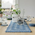 thumbnail image 5 of Homespice - Denim Blue Runner for Table 11x36 inches, a Long and Thick Table Runner to Use as a Coastal Style Dinner Table Runner - Handmade from Premium Jute - Reversible and Durable Braided Runner, 5 of 9
