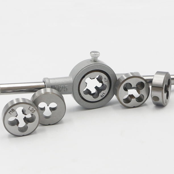 Juego De Llaves De Troquel Métricas 8 piezas de herramientas de mano de llave de troquel circular de acero de aleación para fabricante de hilo de pieza de trabajo de Metal Hugtrwg Para estrenar