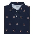 thumbnail image 3 of Chaps Boys Allover Print Short Sleeve Cotton Polo Shirt, Sizes 4-18, 3 of 3