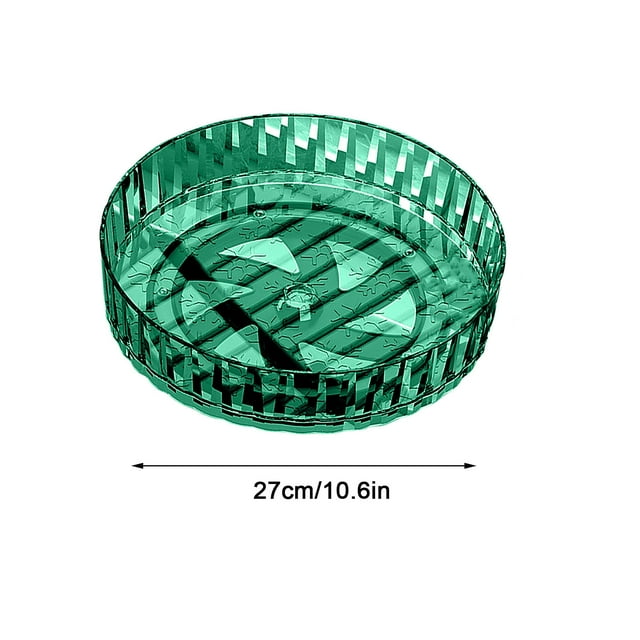Estante De Almacenamiento Estante giratorio para especias de 360° con plataforma giratoria para almacenamiento en armarios de despensa de cocina (verde,1 pieza) Rkxzt
