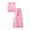 Pink, variant on Fozruso Girls Summer Suit Top Sleeveless Bow Vest Wide Leg Pants Set Of Two (2 7 Years Old) Cute Clothing Sets,Pink,4 Years