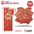 thumbnail image 4 of 2 oz Paper Popcorn Bags Bulk (100 Pack) Large Kraft & Red Pop-corn Bag Disposable for Carnival Themed Party, Movie Night, Halloween, Popcorn Machine Accessories & Supplies, Individual Servings, 4 of 7