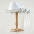 thumbnail image 2 of Fashion Cowgirl Hats Wide Brim Stars Cowgirl Hat for Women Girls Hats Themed Party, 2 of 3