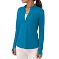 thumbnail image 2 of Wensltd Chandails à Manches Longues pour Femmes Couleur Unie Protection Solaire Légers Sports de Plein Air Course Randonnée, 2 of 8