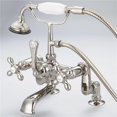 thumbnail image 1 of Water Creation F6-0008-05-AX Robinet de Baignoire Classique Réglable de Pont Central - Nickel Poli et 44; Ivoire, 1 of 1