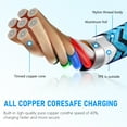 thumbnail image 5 of USB C Cables, Type C USB Cables 10FT Hootek 2 Pack Type C Charging Cable USB-C Cable Cord Type C to USB a Cable Android Type C Charger Charging Cords Phone Cables for Samsung, Blue, 5 of 7