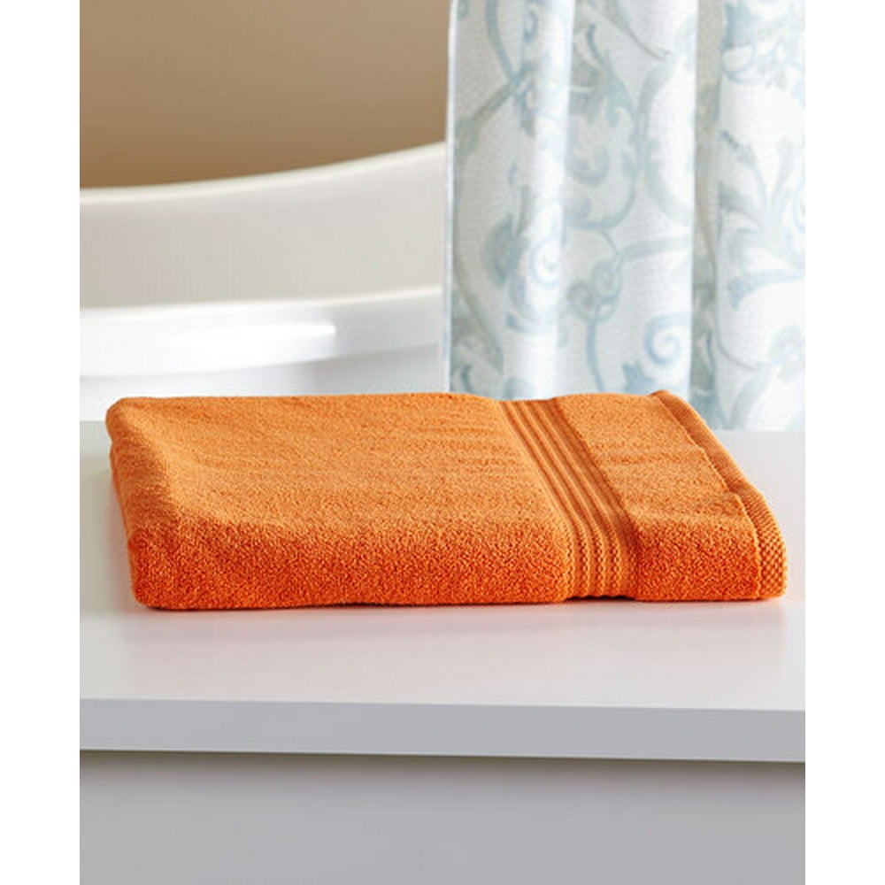 Oversized Zero Twist Bright Cotton Bath SheetsOrange