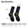 thumbnail image 5 of Yiaed Futuristic Cat Warrior Print Great elasticity Crew Socks Sports socks for Men and Women, 5 of 5