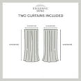 thumbnail image 6 of Exclusive Home Curtains Spirit Woven Pouf Applique Sheer Rod Pocket Curtain Panel Pair, 54x63, White, 6 of 7