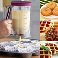 thumbnail image 3 of Jetcloudlive 900ML Batter Dispenser Pancake Cupcake Batter Separator with Measuring Label and Squeeze Handle Bracket Cookie Cake Waffles Cream Speratator Measuring Baking Tools, 3 of 7