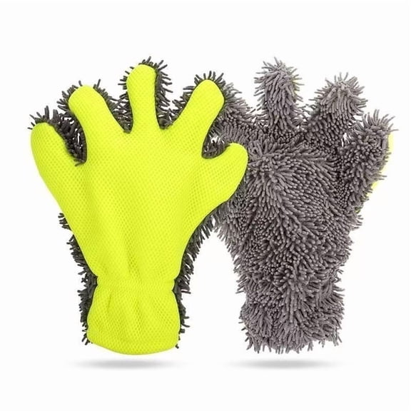 Premium Microfiber Wash Mitts - Duo Set for Superior Car Care