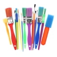 thumbnail image 2 of veasfak 15Pcs Assorted Painting Brushes Including Sponge Brushes, Flat Painting Brushes,, 2 of 7