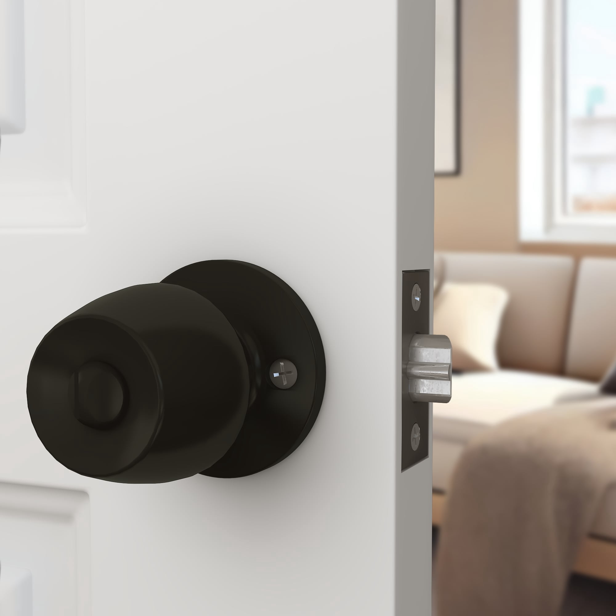 Villar Home Designs Door Knob Versa Black Keyed 10 Pack