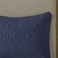 thumbnail image 3 of Home Essence Vancouver 3 Piece Fitted Bedspread Set, Queen, Navy, 3 of 14