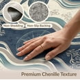 thumbnail image 6 of ODIKA 4'x6' Washable Area Rug Stain Resistant, Low Pile, Easy Care Door Weathered Ocean Turtle Navigation Chart Round Jellyfish for Dorm Room, Small Living, 6 of 7