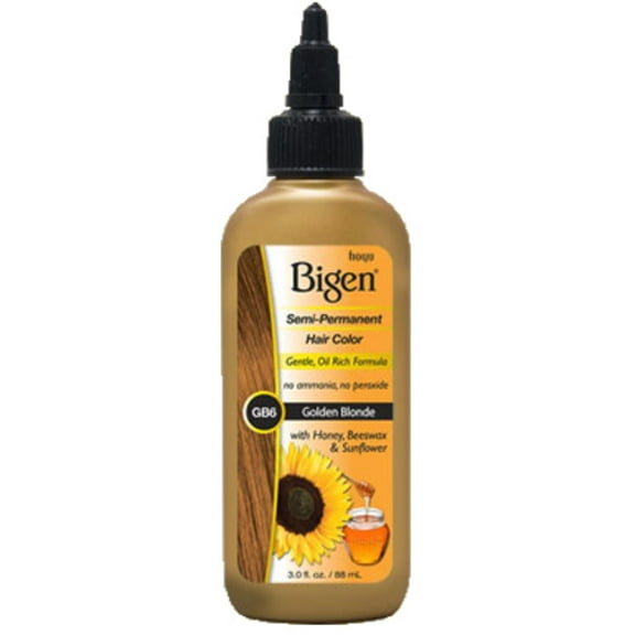 Bigen Semi Permanent Hair Color #GB6 Golden Blonde, 3 oz