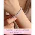 thumbnail image 2 of Cubic Zirconia Tennis Bracelet for Women Christmas Anniversary Valentines, 2 of 5